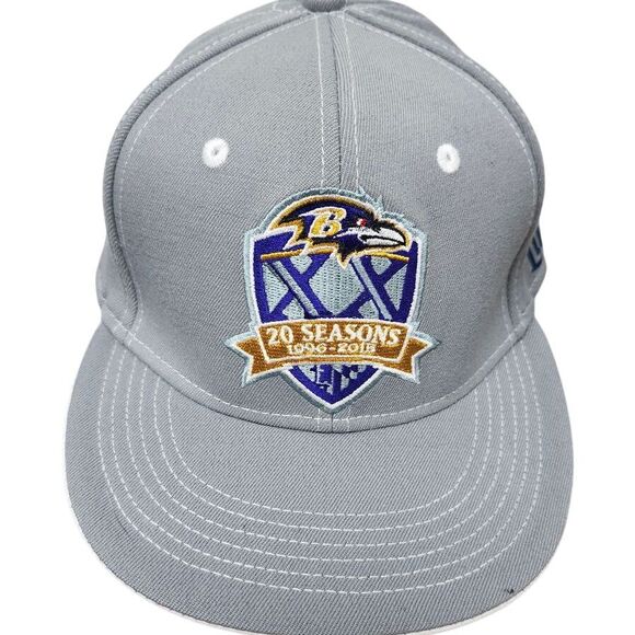 Baltimore Ravens 20 Anniversary 1996-2015 NFL Snapback Hat Cap Gray Mens‎ Gray - Picture 1 of 7